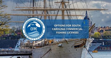 Options for South Carolina Commercial Fishing Licenses.